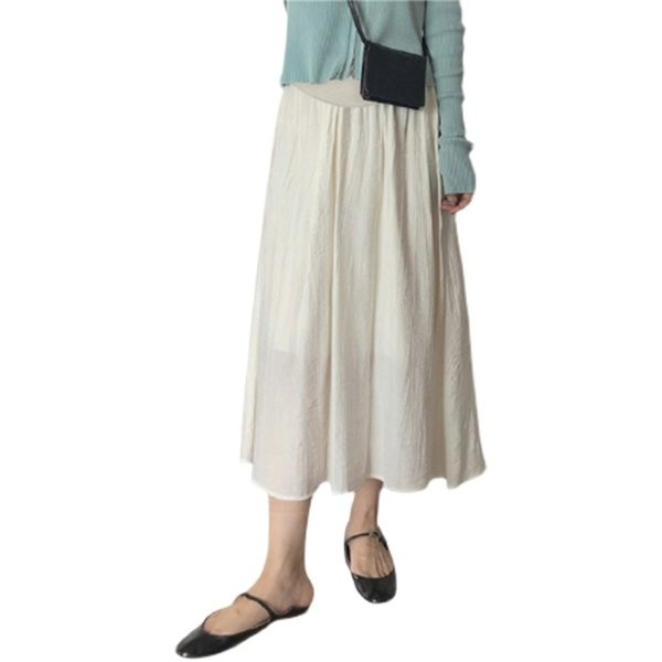 Лятна разкроена пола с подплата за бременни жени