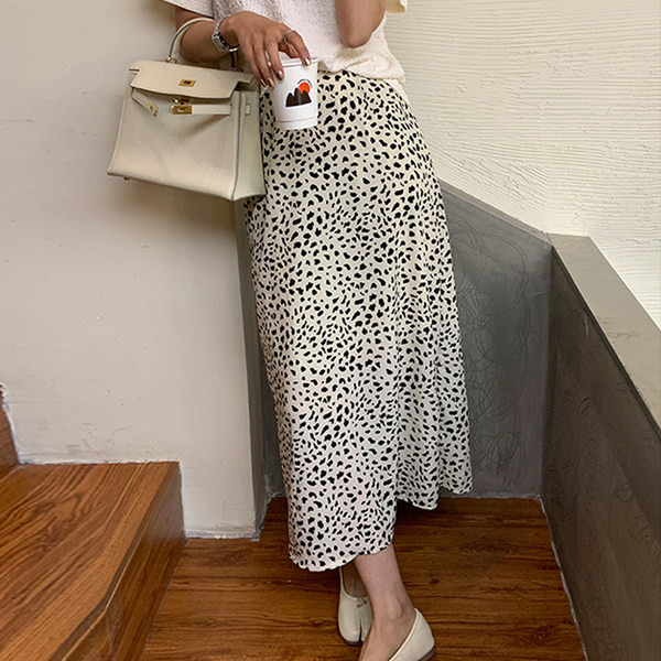 Ежедневна пола с леопардов принт за бременни