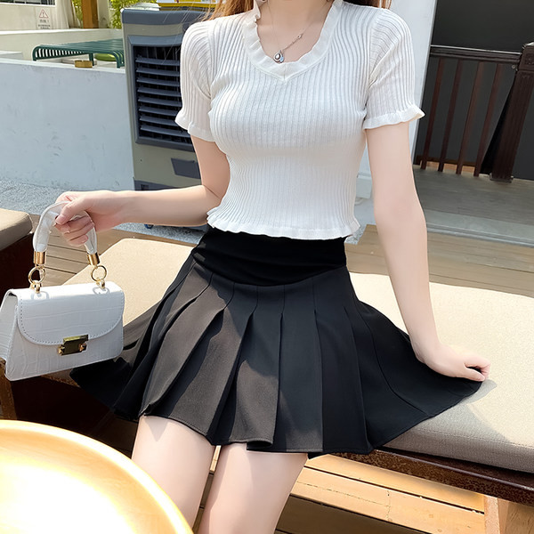 Дамска плисирана пола за бременни