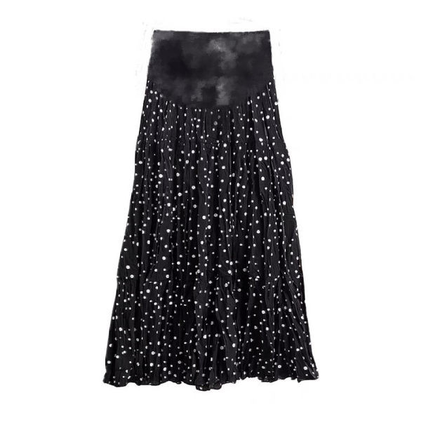 Разкроена дамска пола подходяща за бременни