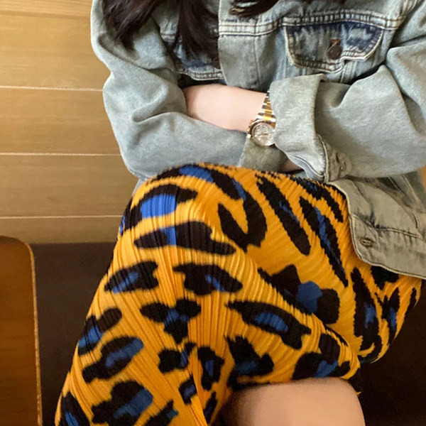 Ежедневна дамска пола с леопардов принт