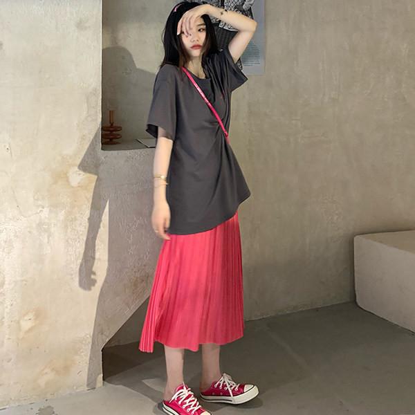 Ежедневна плисирана пола за бременни