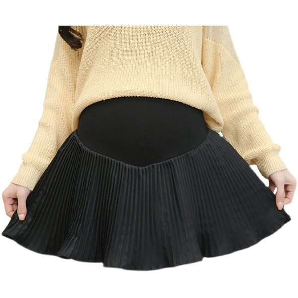 Къса плисирана пола  за  бременни