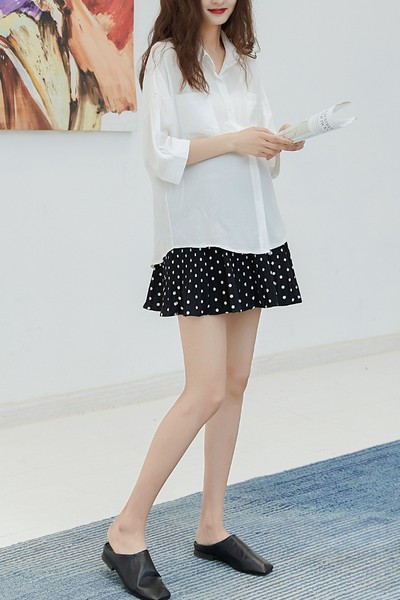 ежедневна дамска пола на точки за бременни