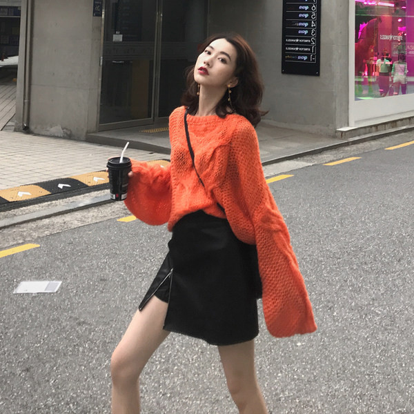 Кожена къса пола с цепка за бременни