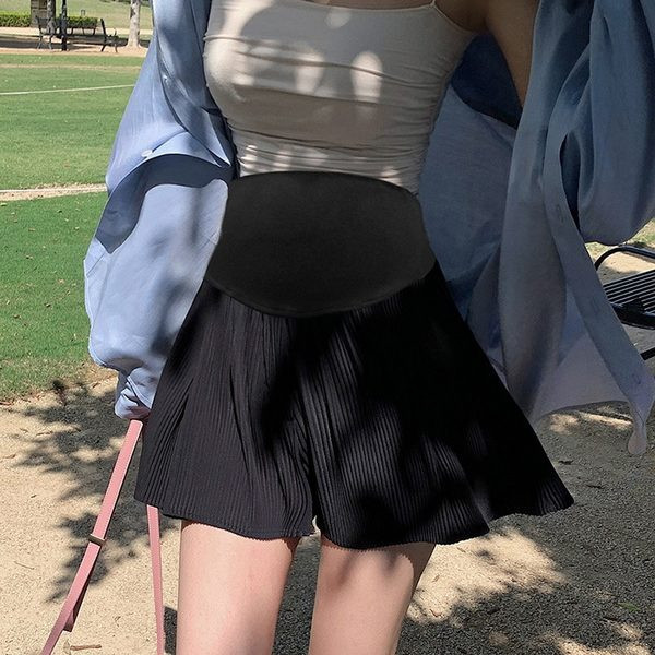 Къса  разкроена пола подходяща за бременни