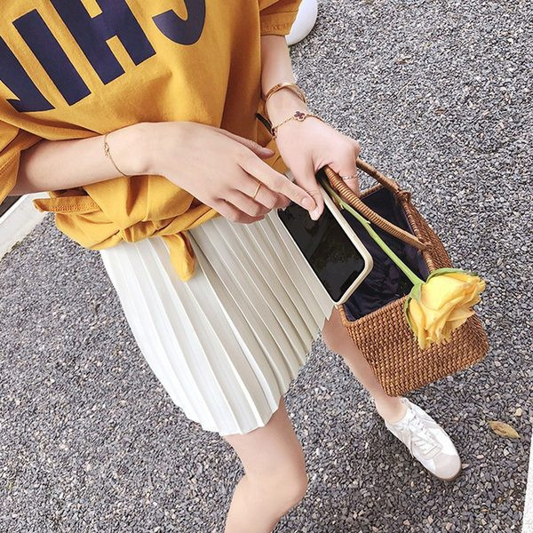 Дамска плисирана пола за бременни