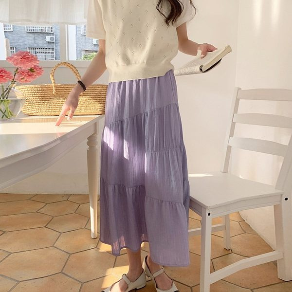 Ежедневна дамска пола с висока талия за бременни