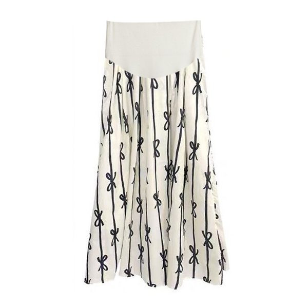 Дълга разкроена пола подходяща за бременни