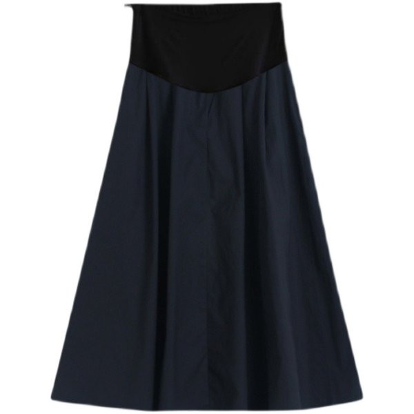 Ежедневна пола за бременни с висока талия и джобове