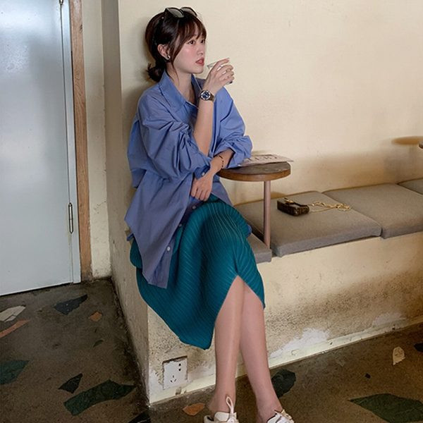 Нов модел дамска пола с висока талия