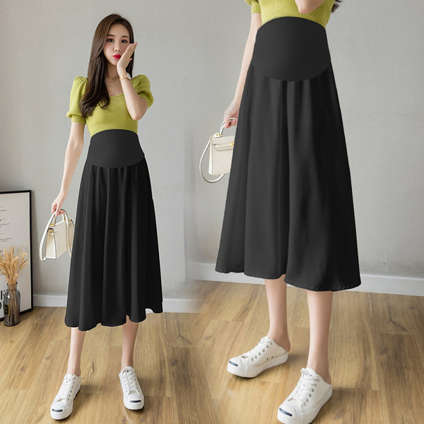 Moderna skraćena trudnička suknja visokog struka