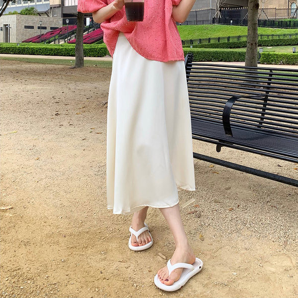 Дълга широка пола за бременни