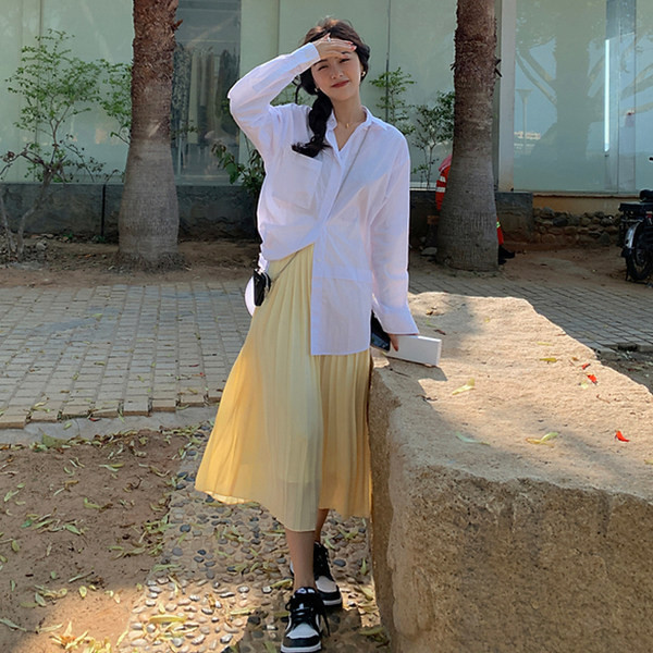 Novi model ženske plisirane suknje visokog struka