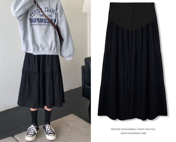 Разкроена дамска пола за бременни