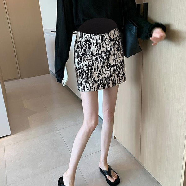 Ежедневна пола с висока талия за бременни