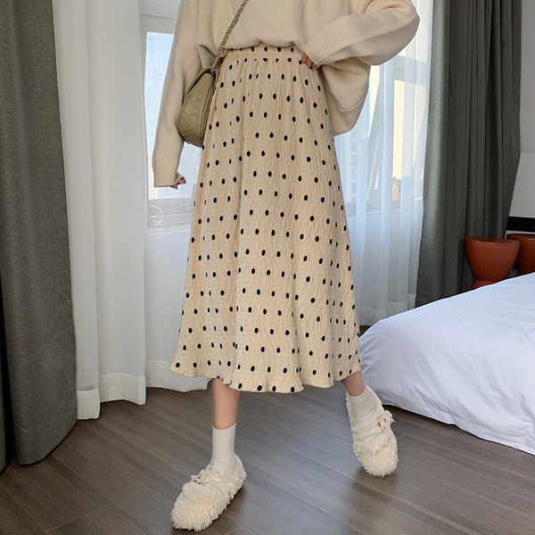 Пролетно-есенна пола с средна дължина за бременни