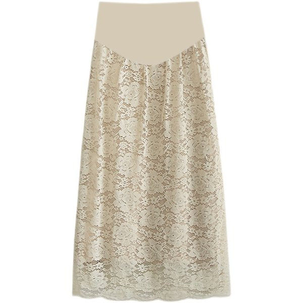 Moderna ženska čipkana suknja za trudnice