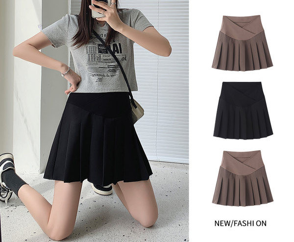 Нов модел дамска плисирана пола за бременни