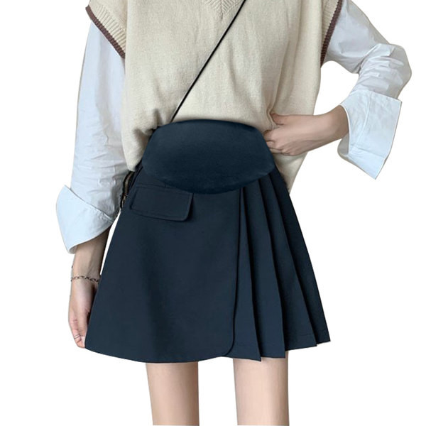 Къса плисирана пола за бременни - няколко модела