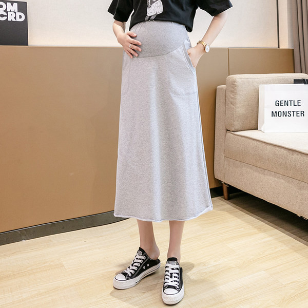 Ženska casual trudnička suknja s džepovima