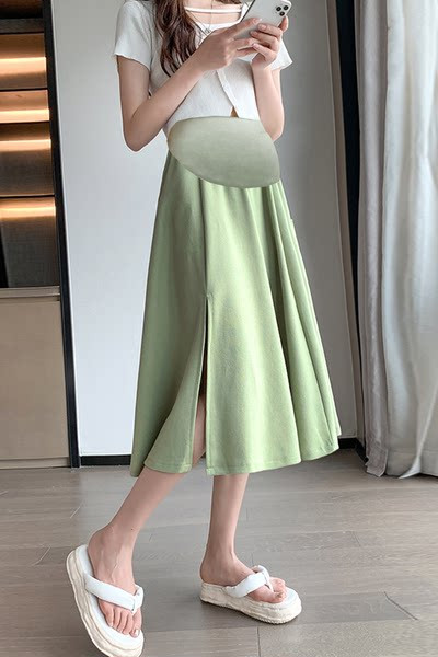 Разкроена пола с цепка за бременни