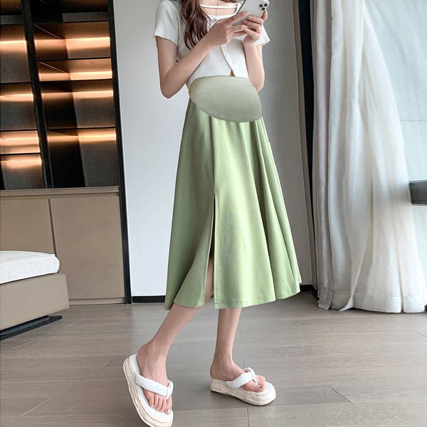 Разкроена пола с цепка за бременни