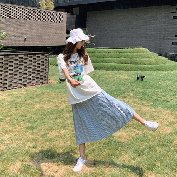 Karirana trudnička suknja visokog struka