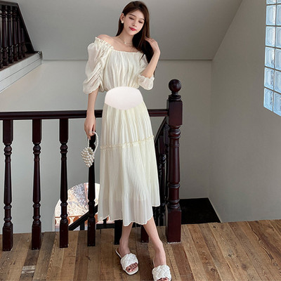 Casual midi cropped φούστα εγκυμοσύνης