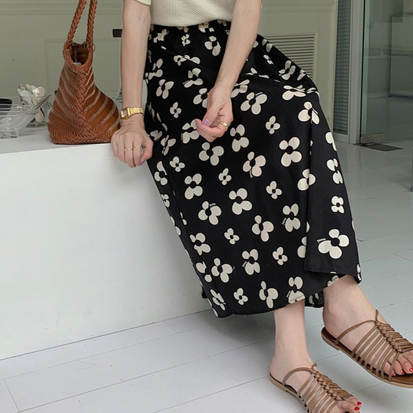 Пола с флорални мотиви за бременни