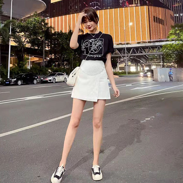 Модерна дамска пола А-линия за бременни