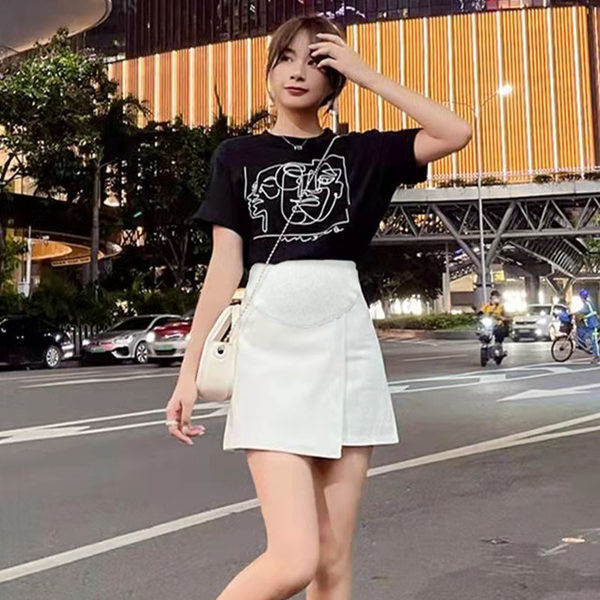 Модерна дамска пола А-линия за бременни