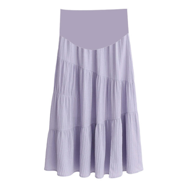 Разкроена дълга пола подходяща за бременни