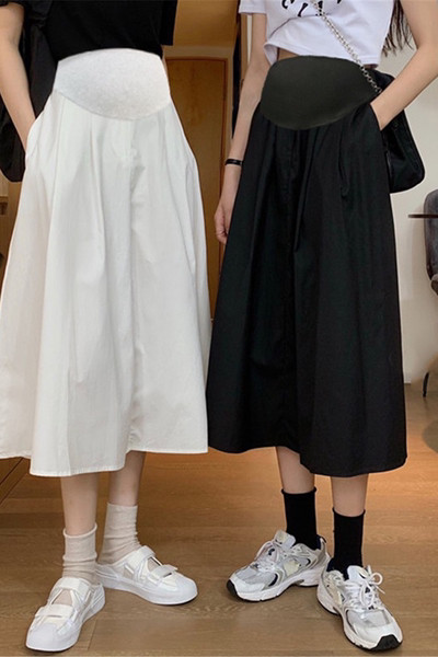 Ежедневна пола с джобове подходяща за бременни