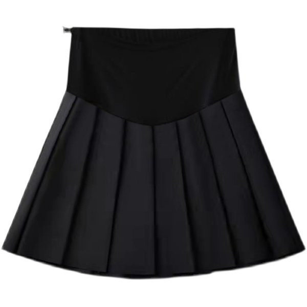 Trudnička kratka plisirana suknja sa širokim elastičnim strukom