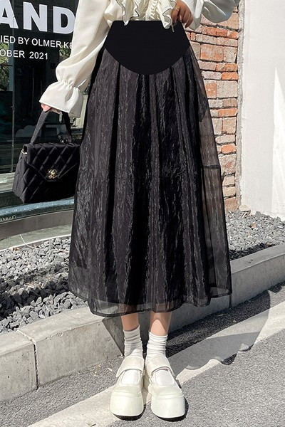 Proljetno ljeto ženska suknja za trudnice s visokim strukom