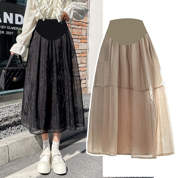 Proljetno ljeto ženska suknja za trudnice s visokim strukom