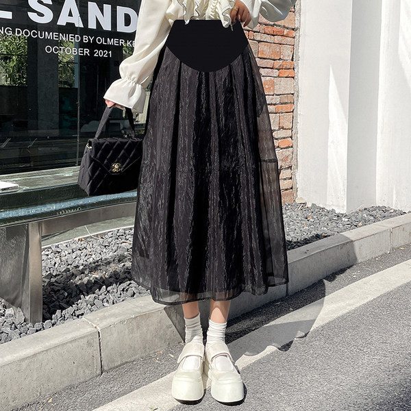 Proljetno ljeto ženska suknja za trudnice s visokim strukom