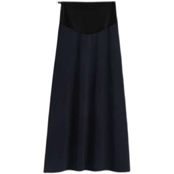 Ежедневна разкроена пола за бременни с висока талия 