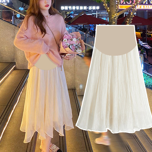 Izrezana trudnička suknja visokog struka