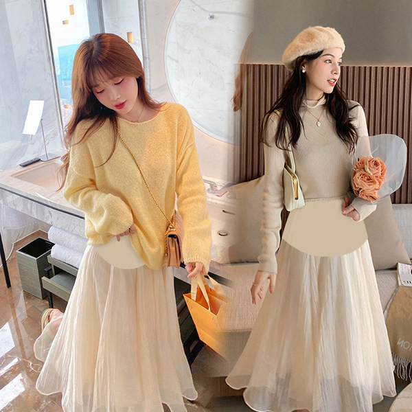 Izrezana trudnička suknja visokog struka