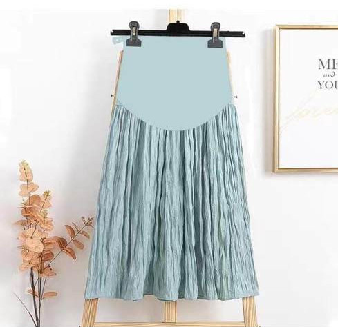 Плисирана пола с висока талия подходяща за бременни