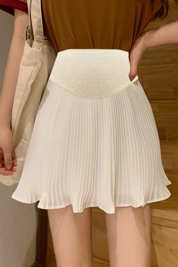 Νέο μοντέλο πλισέ φούστα  ψηλόμεση  σε άσπρο και μαύρο χρώμα