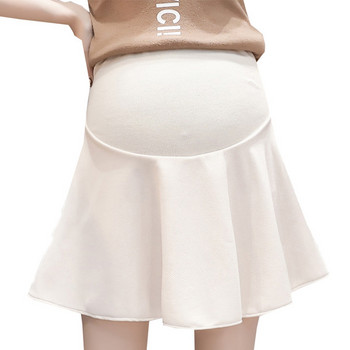 Κοντή καλοκαιρινή φούστα με φαρδύ λάστιχο για εγκύους