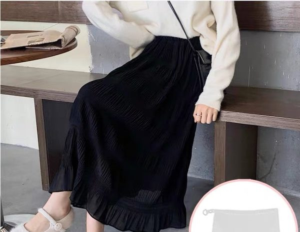 Modna ženska suknja za trudnice visokog struka