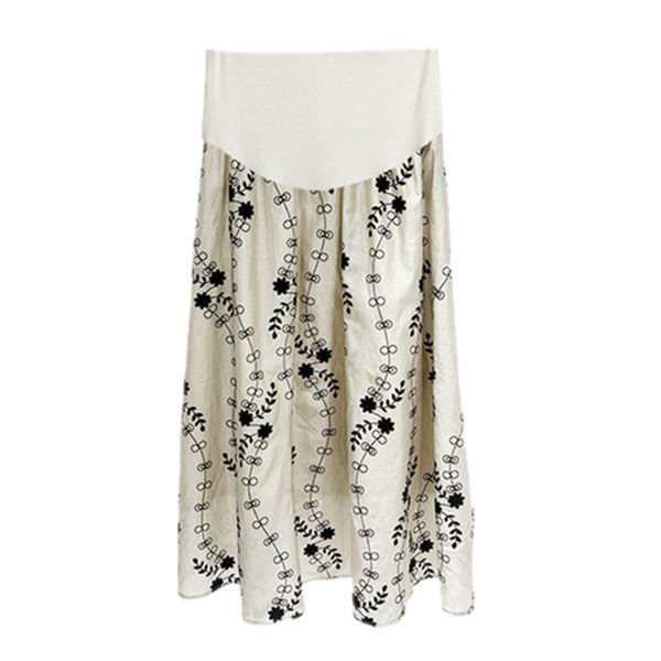 Široka trudnička suknja srednje dužine