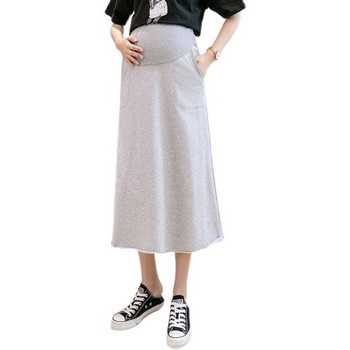 Μοντέρνα  ίσια φούστα με τσέπες εγκυμοσύνης