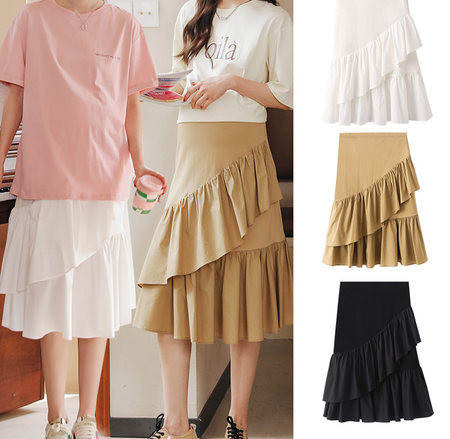 Пола за бременни с висока талия и къдри