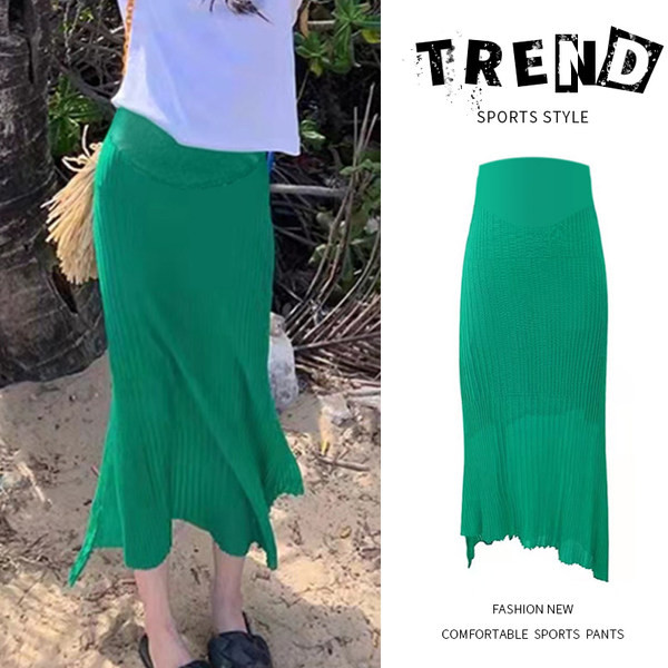 Plisēti grūtnieču svārki - trīs krāsas