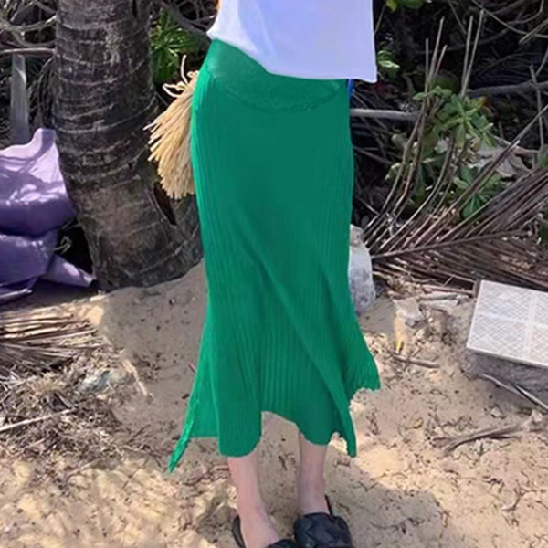 Plisēti grūtnieču svārki - trīs krāsas